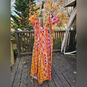 Multi Color Jumpsuit with Detailed Back